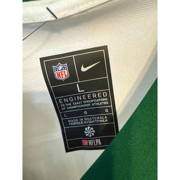 Brand New Nike Engineered Men's Size Large Aaron Rodgers Jersey Jets NFL White - Picture 8 of 10